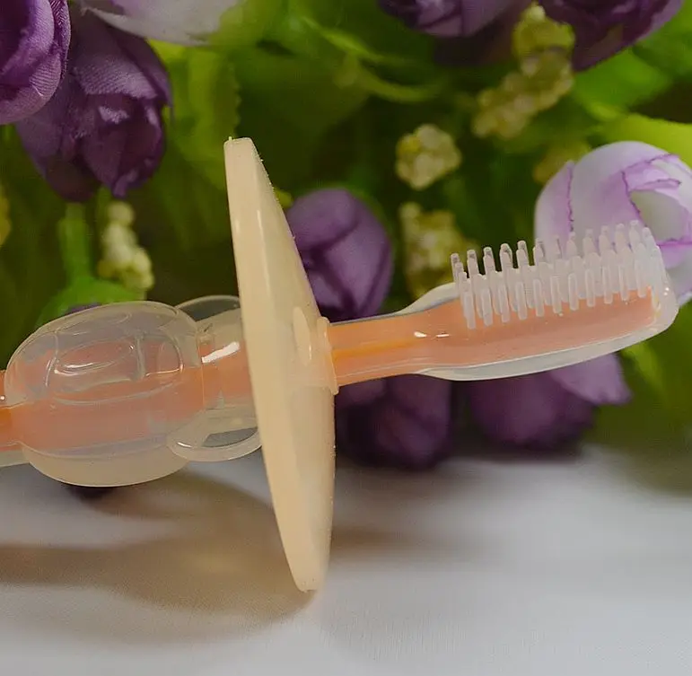 1Pcs Silicone Kids Teether baby Toothbrush Kids Teether Training Toothbrushes For Children Baby Infant Newborn Brush Tool