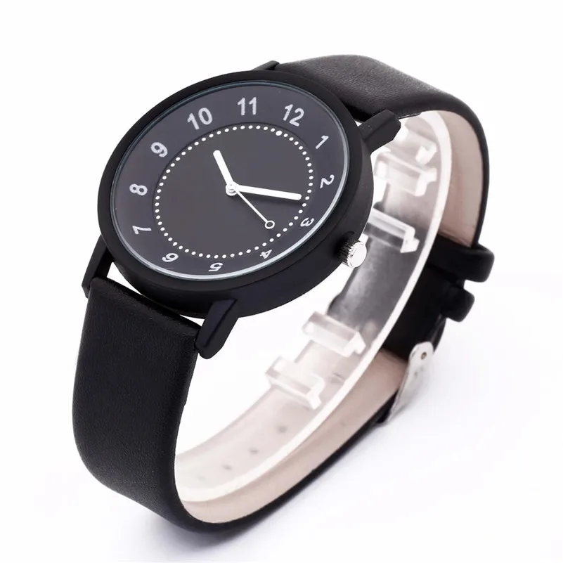 New Listing Geneva Men Watch Fashion Male Quartz-Watch Round Dial Leather Skin Strap Quartz Cheap Sport Relojes Masculino M22 (8)