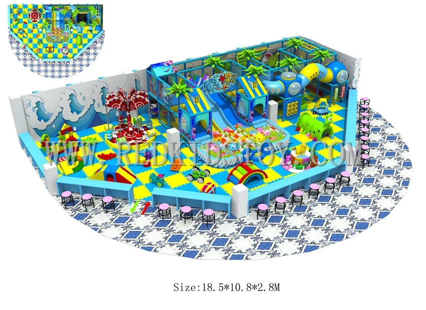

China Playground for Children CE Approved Kindergarten Indoor Playground 150910-B