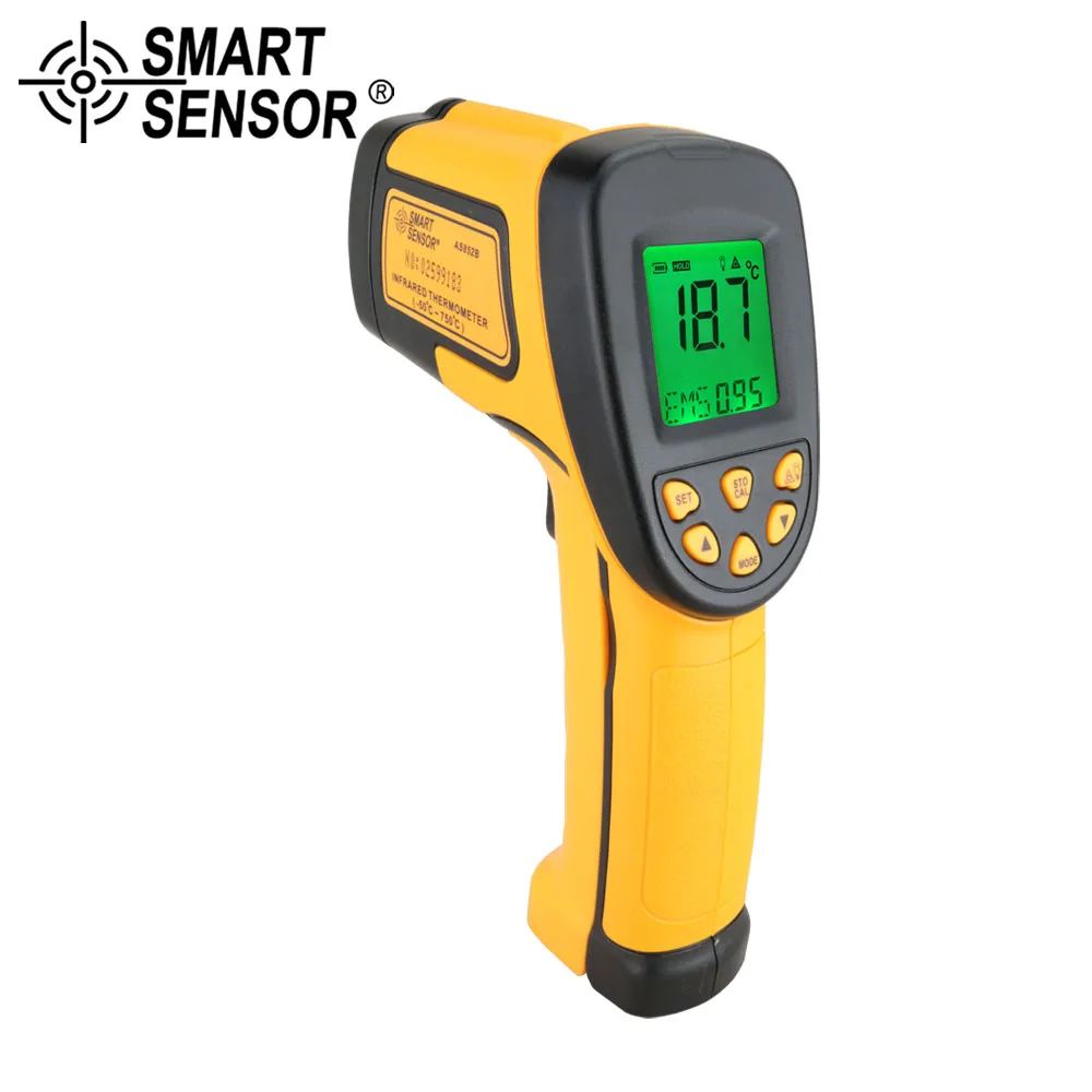 

SMART SENSOR Digital instant read Infrared Thermometer laser IR non-contact temperature Gun temperature instruments Gauge meter