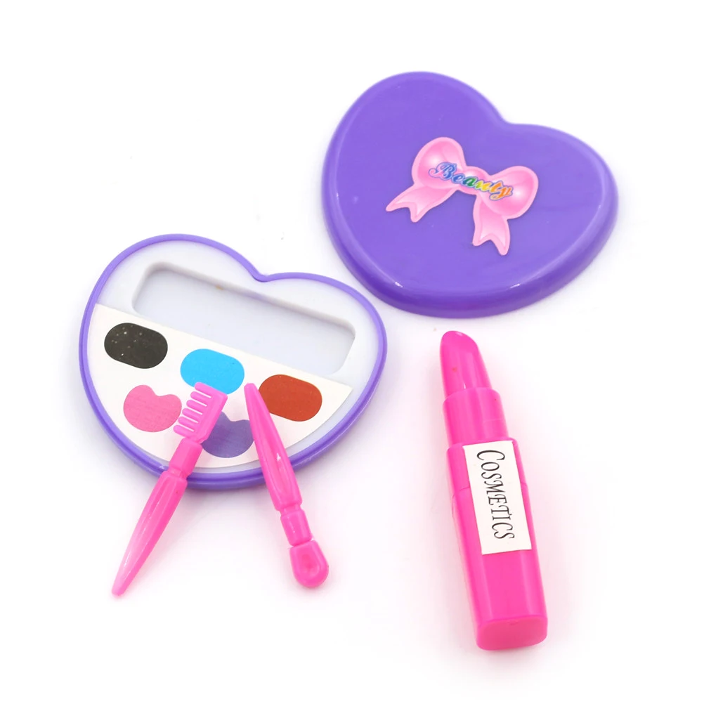 1Set Lipstick Makeup Eye Shadow Box Makeup Set for Barbie Dolls
