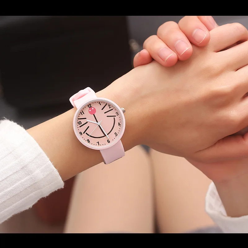 Детские часы модные Мультяшные милые цветные кварцевые часы для мальчиков и девочек детские наручные часы детские часы подарки с большим кошачьим лицом