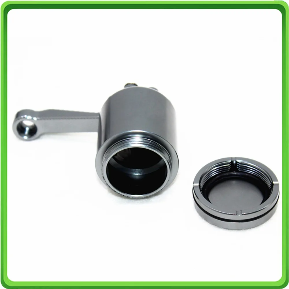 

15m3 Motorcycle Master Cylinder Fluid Oil Reservoir Cup Front Brake Clutch Tank CNC Sliver