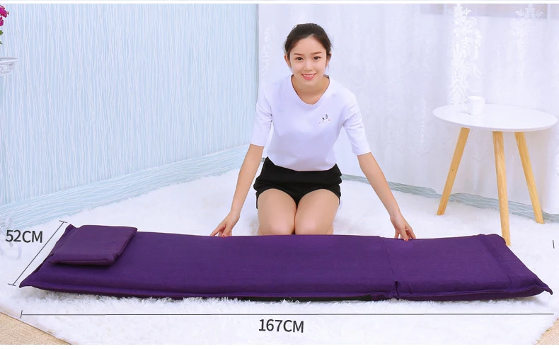 High quality extended backrest lazy sofa folding sofa bed Japanese tatami backrest chair 5 steps adjustable Linen fabric seat