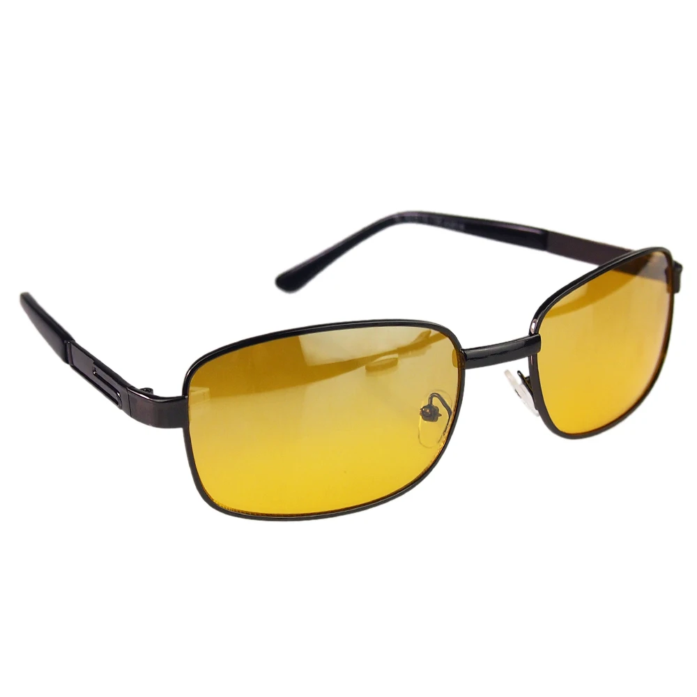 Классические солнцезащитные очки ночного видения для вождения matal Eye-очки с желтыми стеклами