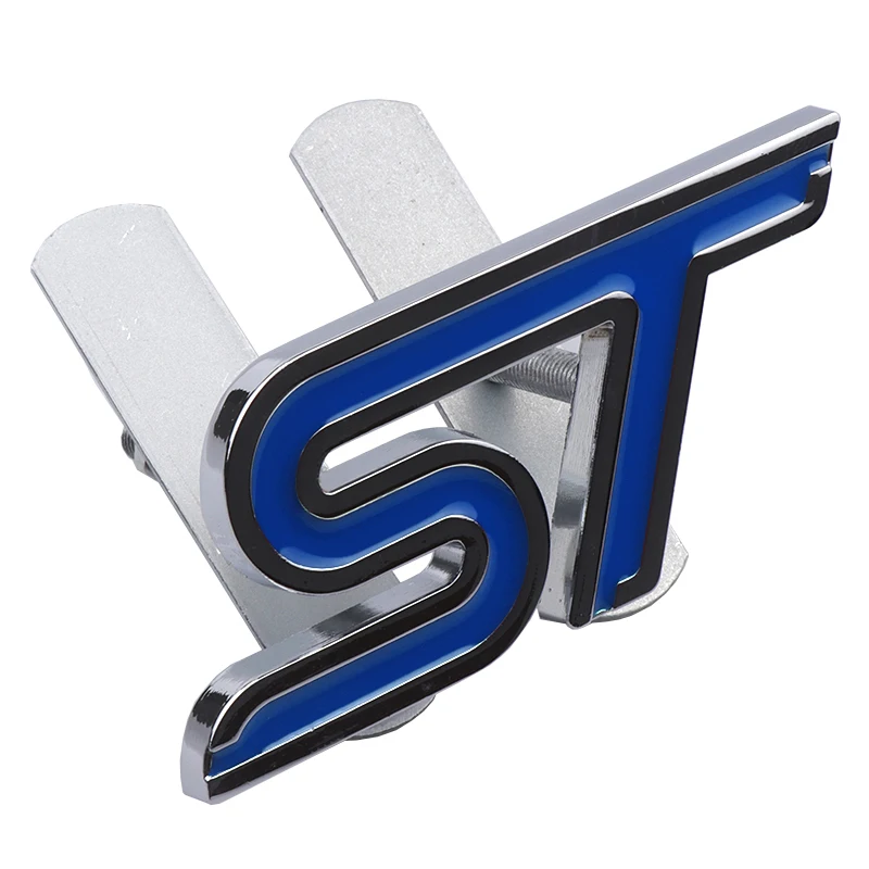 3D Металл ST автомобилей Передняя решетка для укладки эмблема знак, наклейка на автомобиль наклейка для Ford Focus для Fiesta Ecosport Kuga Mondeo Эверест