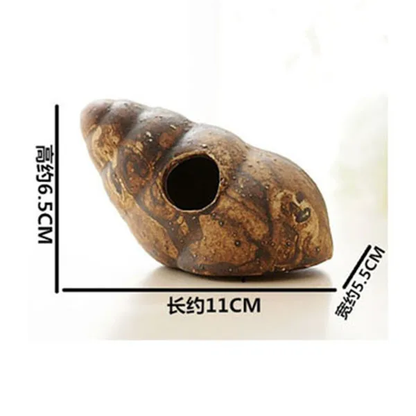 

Red Bee Shrimp Cichlid Ceramic Stone Hiding Cave Aquarium Fish Tank Decoration
