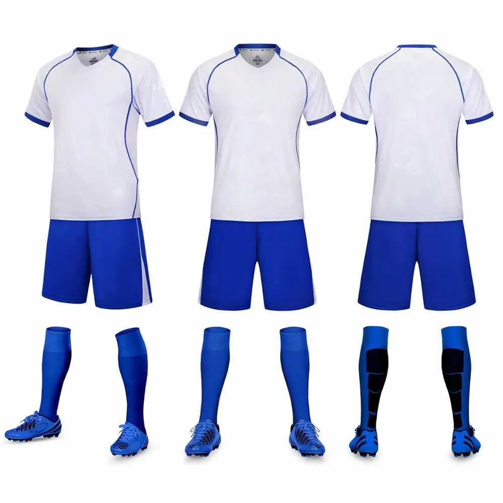 

Adult blank short-sleeved football uniform soccer uniform shorts football jersey soccer uniform football training suit running