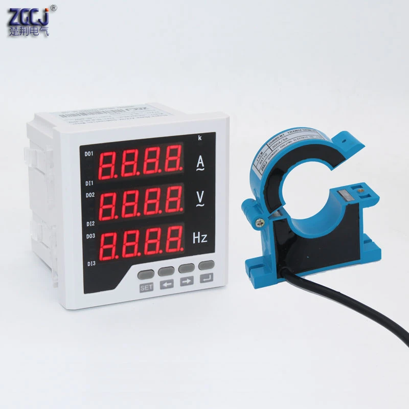 Single Phase Ammeter Multifunction Meter With Clamp Ct With Rs485