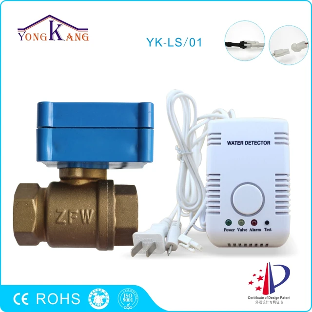 Yongkang Water Leak Alarm Detector With Dn20 Motorized Valve Yongkang Water Leak Alarm Detector With Dn20 Motorized Valve Automatic Shut Off