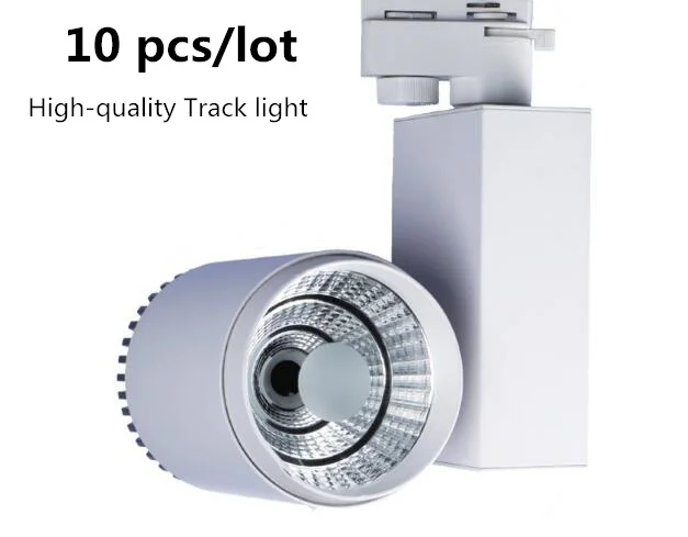 

10PCS COB Modern LED Track Light Fixtures Three lines Energy saving Lighting Lamp 30W High quality radiator Efficient reflective