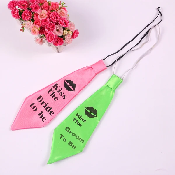 2pcs Wedding Party Bride Groom To Be Tie Stag Bachelorette Hen 2pcs Wedding Party Bride Groom To Be Tie Stag Bachelorette Hen Night Club Favor Mariage Casamento Decoracion Bodas In Diy Decorations From Home