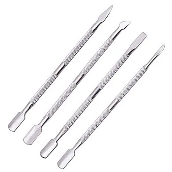 

4pcs/set Stainless Steel Cuticle Remover Cuticle Pusher Manicure Nail Care Tool Double Sided Finger Dead Skin Push#1023