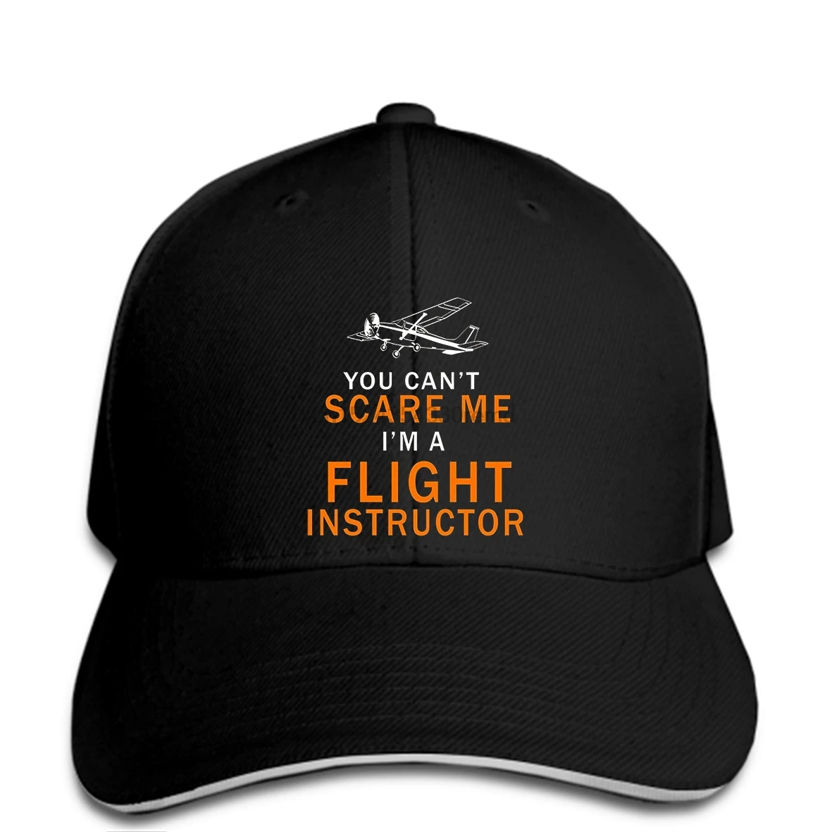 

hip hop Baseball caps Funny Men hat cap Black You Can't Scare Me I'm A Flight Instructor Pilot cap Men's cap