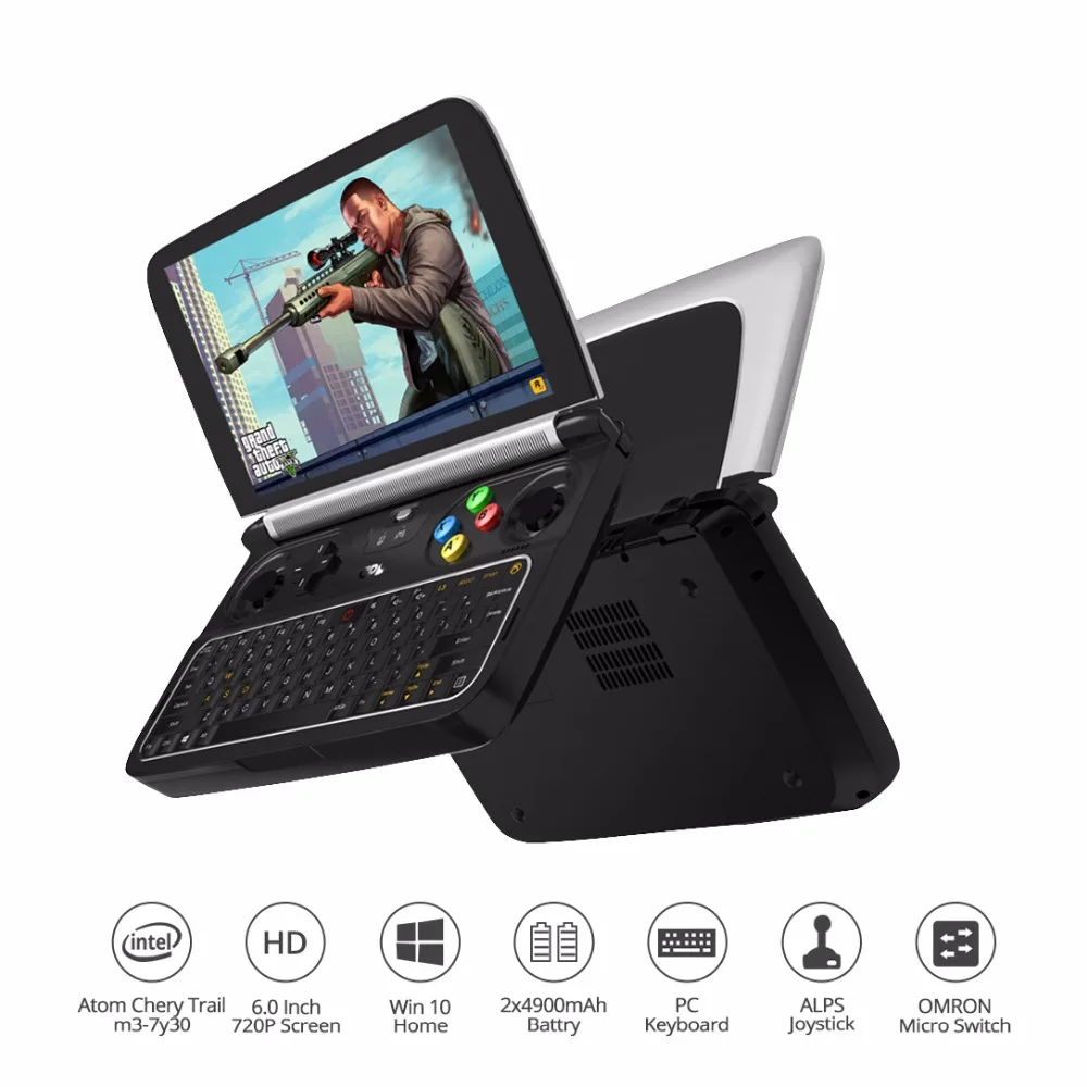 Новый GPD WIN 2 WIN2 геймпад ноутбук планшетный ПК 6 &quotпроцессор M3 7y30 портативная