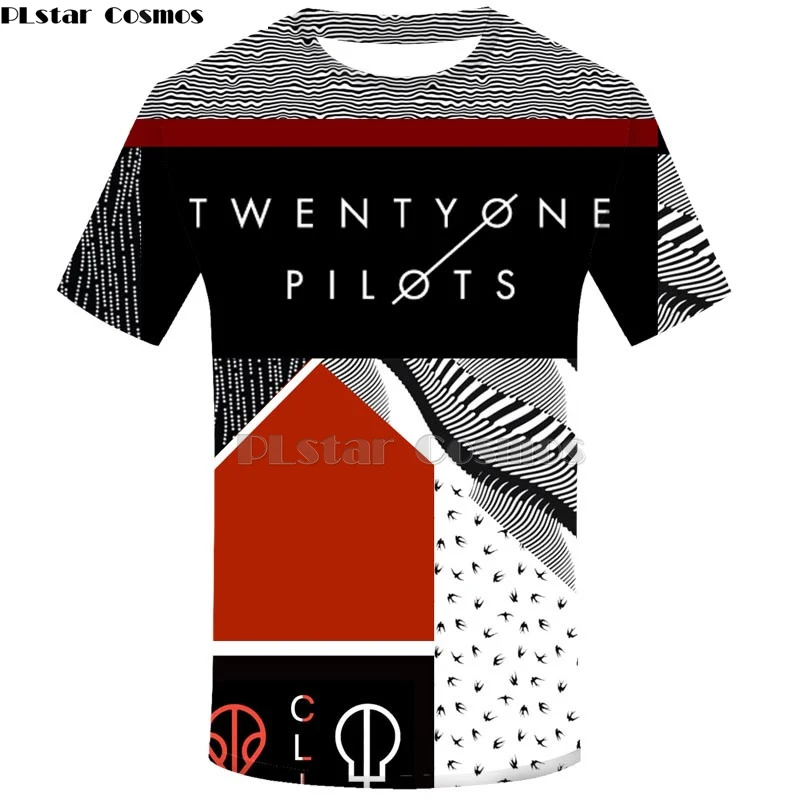Twenty one pilots t shirt men 3D t shirt harajuku top hip hop man's T-shirt streetwear tops Fashionable mens clothing tshirt