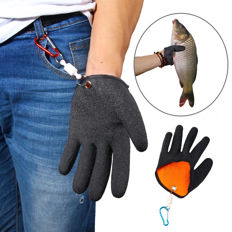HAODIAOZHE рыболовные ловли перчатки 1 шт./1 пара защищают руку от проколов царапин Рыбак Профессиональный ловить рыбу