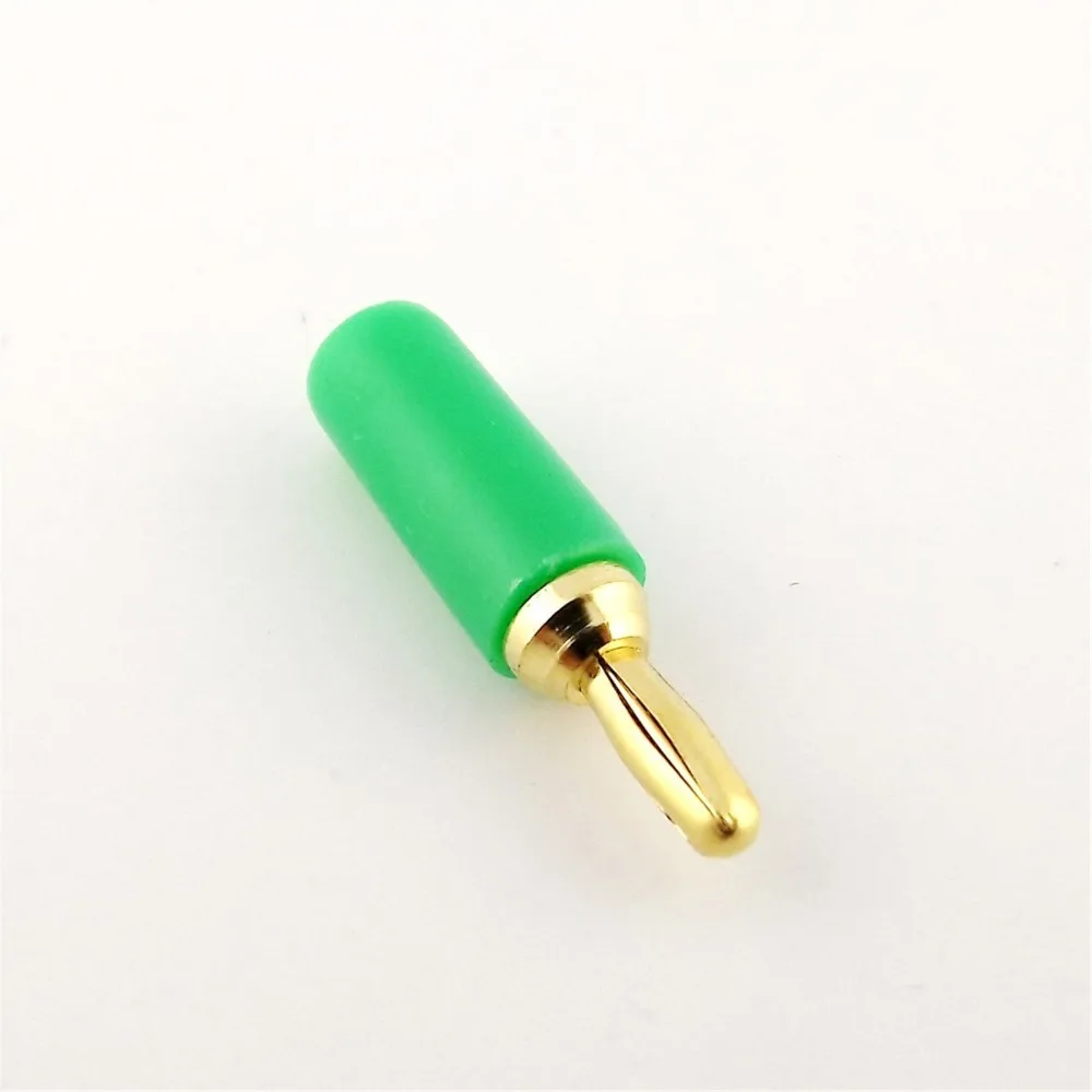 10 шт. 2,5 мм вилка штекерного типа медь позолоченный разъем для связывания Post зонды адаптер инструмента красный/черный/зеленый/желтый