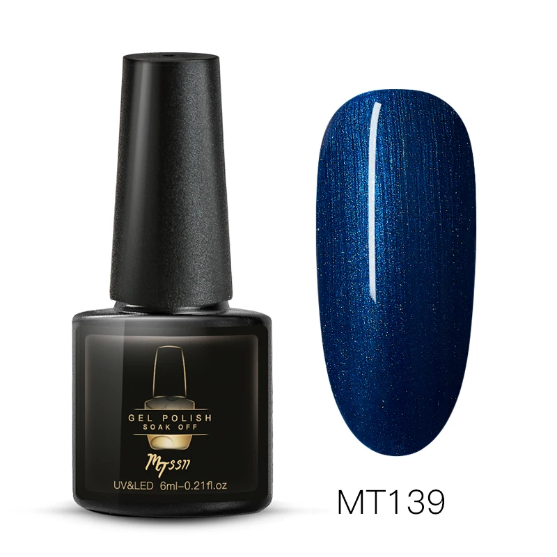 Mtssii 7ml Color Nail Gel Polish Manicure Semi Permanent Base Top Coat UV LED Nails Gel Varnish Soak Off Nail Art Manicure Gel - Color: S04854