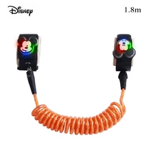 Дисней, Микки, Минни, детский, анти-потеря, поводок для малышей, ремень безопасности, веревка, для прогулок, анти-потеря, браслет, светильник, люминесцентный