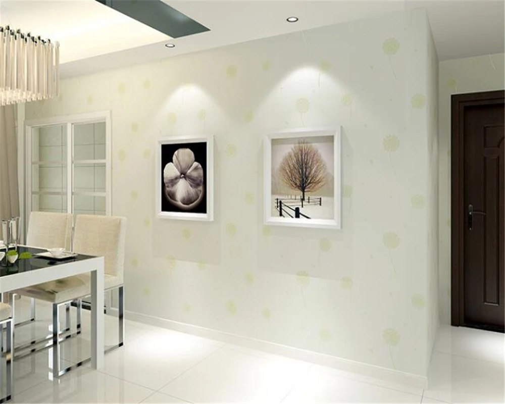 beibehang papel de parede Korean romantic dandelion wallpaper Sweet children room wall paper wallpaper papier peint tapety beibehang classic papel de parede fashion aesthetic luxury pvc sprinkle the process wallpaper for indoor high back wall tapety