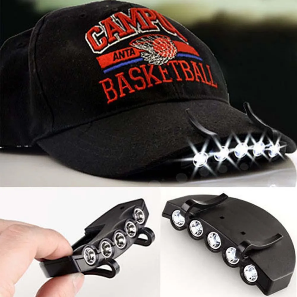 

Mini Headlight Waterproof 5 LED Headlight Headlamps Flashlight camp Torch Portable Cap Light for Outdoor camping lantern