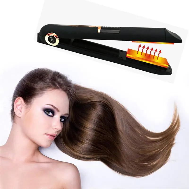 

Professional 2-in-1 Hair Straightener Curler USB Charging Fast Warm-up with LED Display Portable Healthy Beauty High Quality