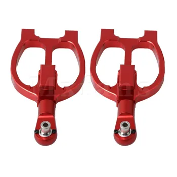 

2x Mxfans 13.2x6.5x1.9cm Red Aluminum Alloy Rear Lower Suspension Arms R112279 for FS RC1:5 Off Road Car Largefoot Car Truck
