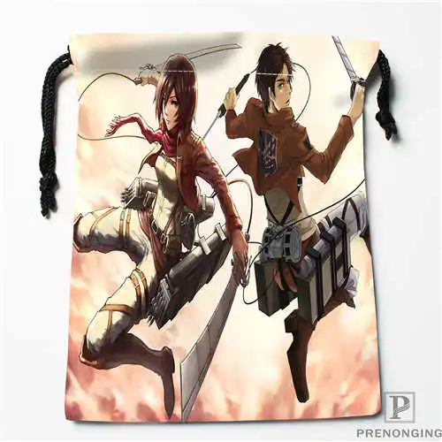 Пользовательские печати attack_on_titan сумки для покупок на шнурках дорожный мешочек для хранения плавать Туризм игрушка сумка унисекс мульти Size19-01-04-29