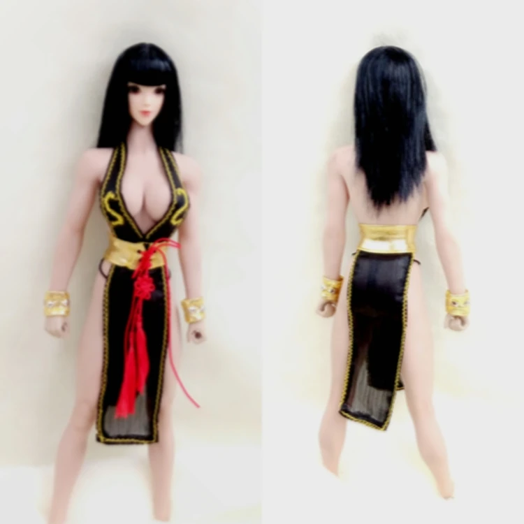 

Estartek 1/6th Scale Sexy Dress for Chun Li Costume Props for 12" Phicen UD Jiaou Doll Action Figure DIY