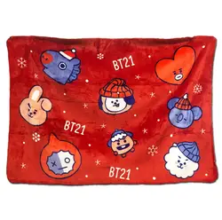 Kpophome для bangtan мальчиков вокруг BTS Рождество BT21 же Милая версия мультфильм TATA COOKY CHIMMY Плюшевые печати плюшевое теплое одеяло