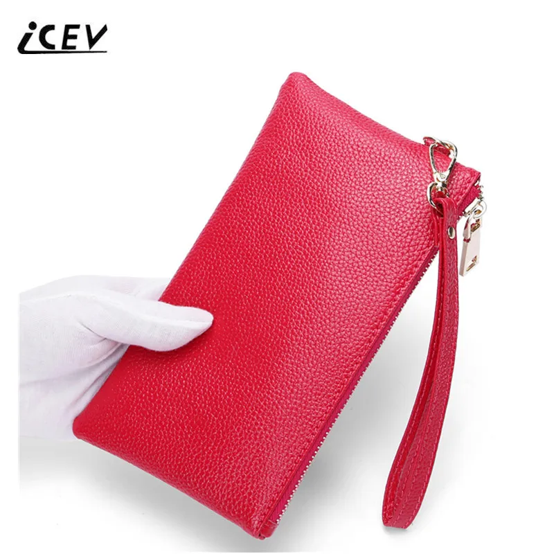ICEV новый корейский вариант Модный женский кожаный кошелек Дамский Органайзер