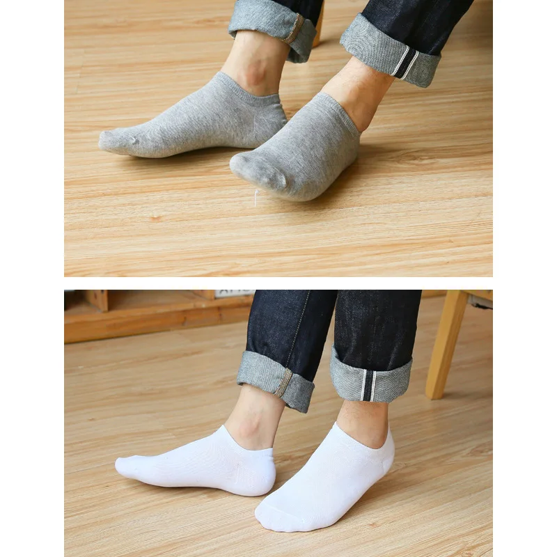 5 пар/компл. Для мужчин, хлопковые носки-следки невидимки однотонные носки до лодыжки пропускающие воздух короткие носки для Для мужчин