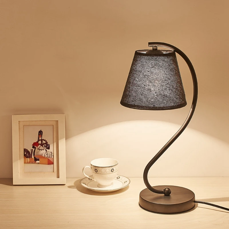 Nordic LED Table Lamp Contracted Modern Creative Cloth Desk Light Study Bedroom Bedside Lighting Indoor Living Room Decora Lamp (14)