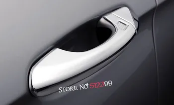 

4pcs/set ABS Chrome Color style Side Door Handle Cover Trim Car styling For Ford Mustang 2015 2016 2017