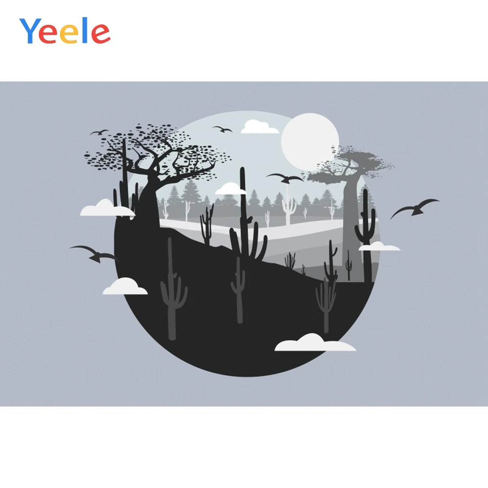 

Yeele Wallpaper Photocall Desert Cactus Ins Decor Photography Backdrops Personalized Photographic Backgrounds For Photo Studio