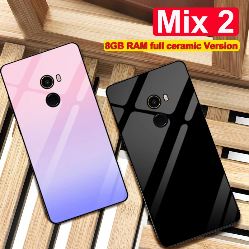 Для xiaomi mi x2 mi x 2 8GB ram full ce ram ic Версия специальный чехол mi x 2 Специальный градиентный чехол из закаленного стекла для телефона 5,99