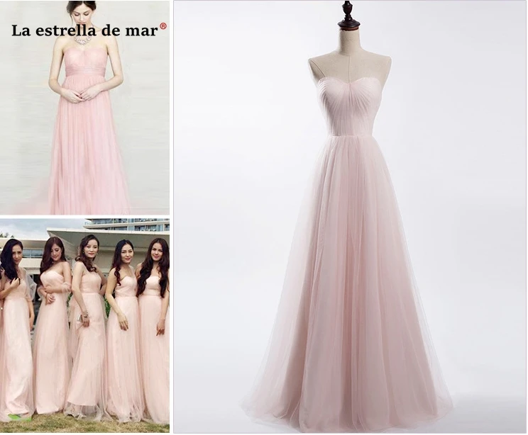 Vestido madrinha2019 Новое Тюлевое платье трапециевидной формы с рукавами-крылышками фиолетового и розового цветов длинное свадебное платье для гостей под$50