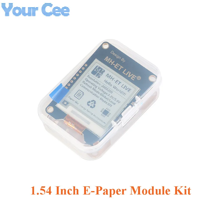 1 54 дюйма модуль электронной бумаги дисплей E Ink Diy Kit черный белый цвет SPI поддержка