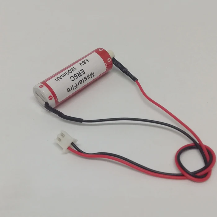 

New Original MasterFire AA 14500 ER6C 3.6V 1800mAh PLC Lithium Battery Batteries With Plug For Maxell