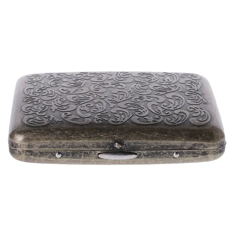 

Men Cigarette Case with Gift Box for 20pcs Vintage Metal Cigarette Box on Sale Vintage Bronze Box
