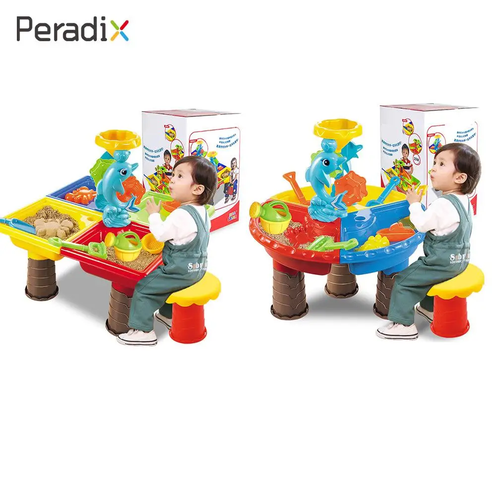 

Plastic Children Beach Toys Playing Sand Clay Sand Water Table Multi-Function Interactive 1 Set Creative