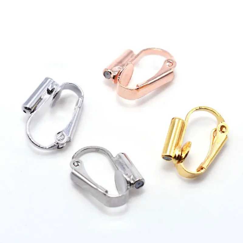 

1 Pair DIY Clip-on Earring Converters Jewelry Findings for None Pierced Ears