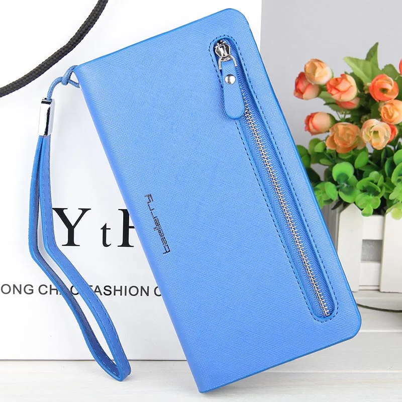 Women Wallet Purse Deep Blue