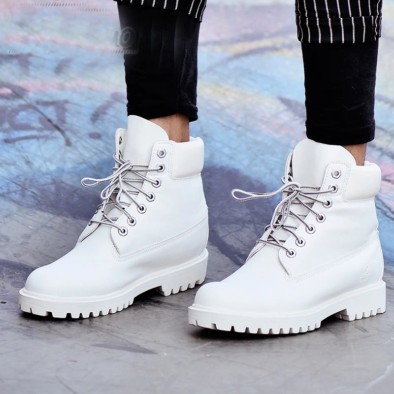 mens white boots aliexpress buy 2016 fashion autumn winter leather mens white boots aliexpress buy 2016 fashion autumn winter leather