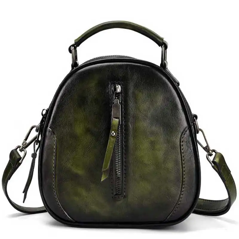 

New high-bark retro lady's bag hand-polished Handbag Shoulder slanting across the top of the bale cowhide