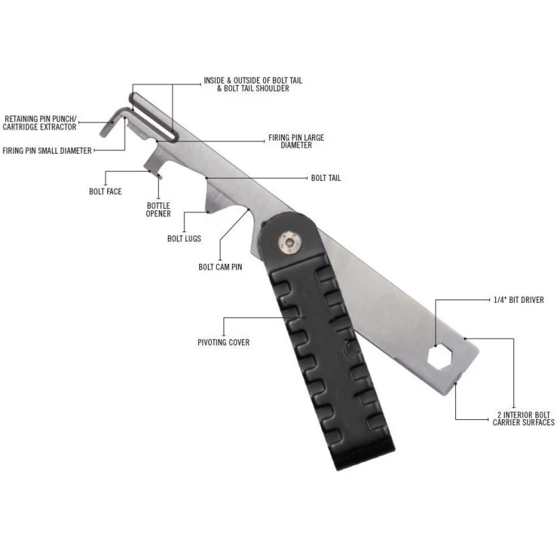 

AR15 Scraper Rifle Scraper BCG Carbon Removal Tool 40g 223/5.56 AVAR15S