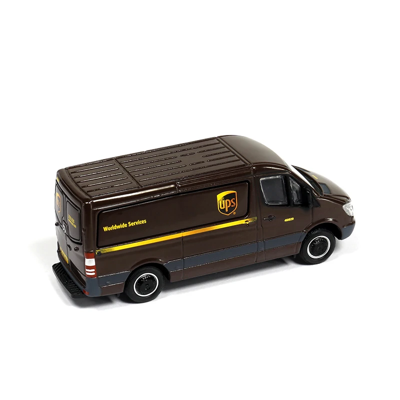 1:64 литый Металл Ups Экспресс Mercedes Benz Sprinter грузовик модель сцены игрушечный