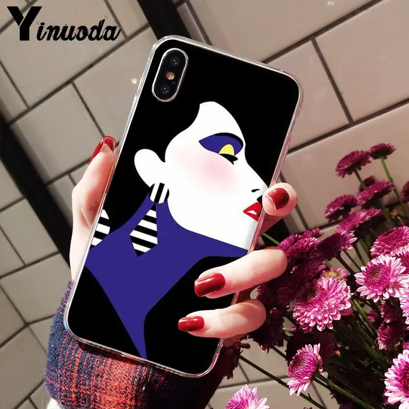 Fashion pop stripe lady