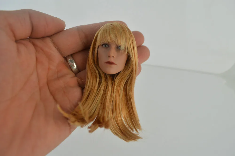 Изготовленные на заказ 1/6 весы Gwyneth Paltrow Pepper Potts голова Лепка для горячих игрушек